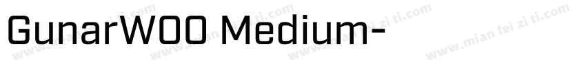 GunarW00 Medium字体转换